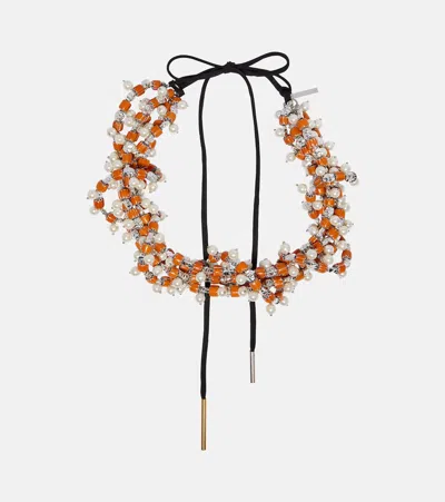 Dries Van Noten Embellished Beaded Necklace In Multi