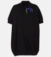 Dries Van Noten Embellished Cotton Sweater Dress In Black