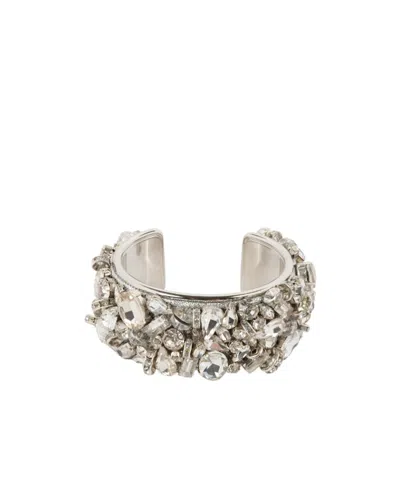 Dries Van Noten Embellished Cuff Bracelet In Pink