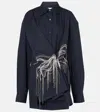 Dries Van Noten Women's Clicks Emb 9295 W.w.shirt In Blue