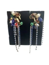 Dries Van Noten Embellished Earrings In Multicolor