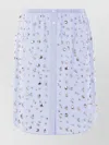 Dries Van Noten Embellished Elastic Waistband Skirt With Button Detailing