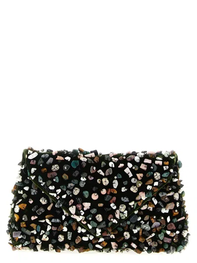 DRIES VAN NOTEN EMBELLISHED ENVELOPE CLUTCH