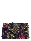 Dries Van Noten Envelope Medium Sequined Satin Clutch In Multi