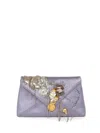 Shop Dries Van Noten Embellished Envelope Flap Bag In Violett