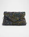 Dries Van Noten Embellished Envelope Flap Clutch Bag