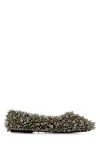 Dries Van Noten Embellished Fabric Ballerinas In Multi