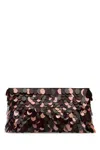 Dries Van Noten Embellished Fabric Clutch In White