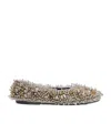 Dries Van Noten Embellished Flats In Brown