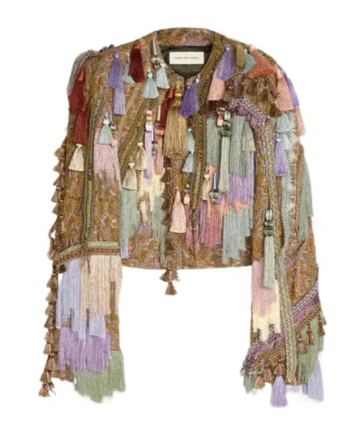 Dries Van Noten Embellished Jacket In Brown