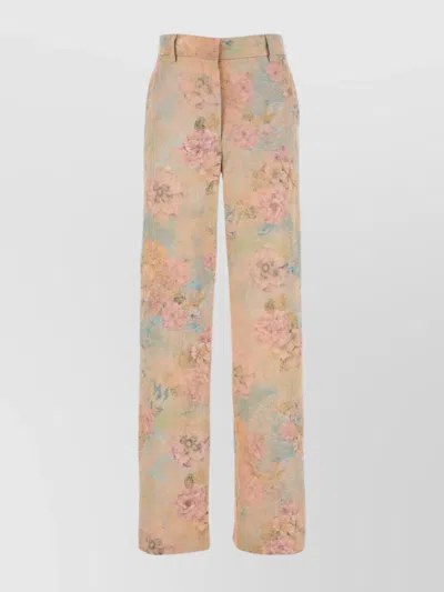 Dries Van Noten Embellished Linen Blend Paxy Pant