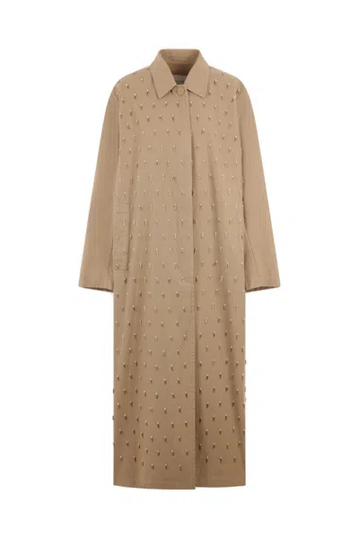 Dries Van Noten Embellished Long In Beige