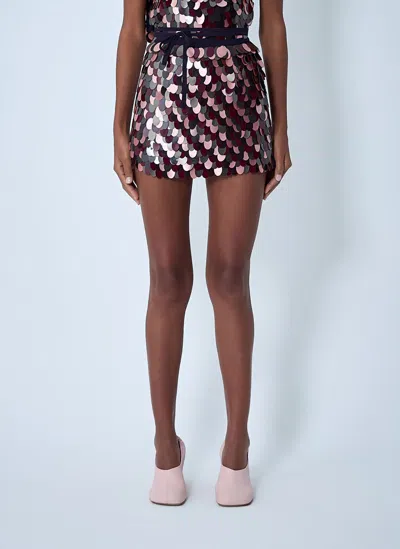 Dries Van Noten Embellished Mini Skirt In Multi
