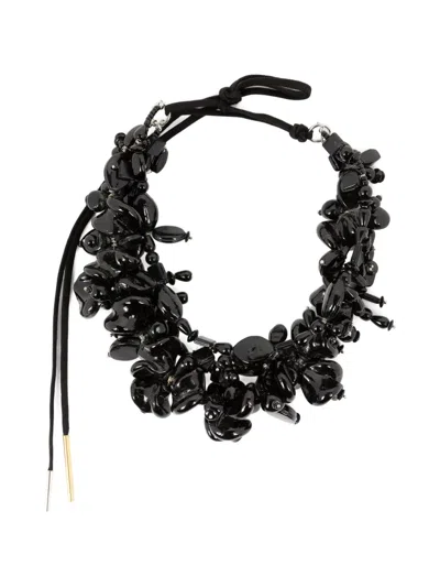 Dries Van Noten Embellished Necklace In Black