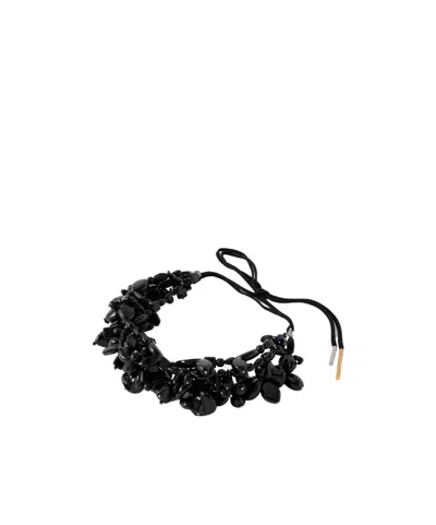 Dries Van Noten Embellished Necklace In Orange