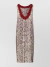 Dries Van Noten Embellished Neckline Knee-length Sleeveless Dress
