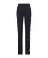 Dries Van Noten Pandoris Embellished Wool Skinny Pants In Black