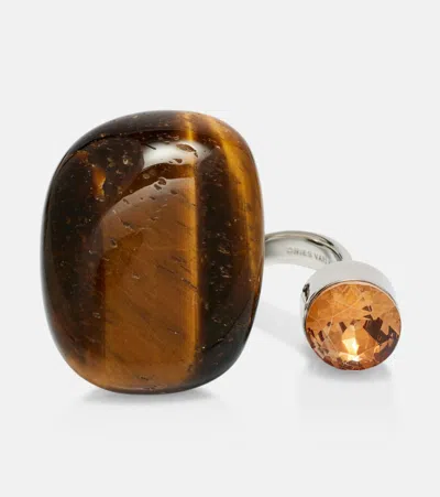 Dries Van Noten Ring In Brown