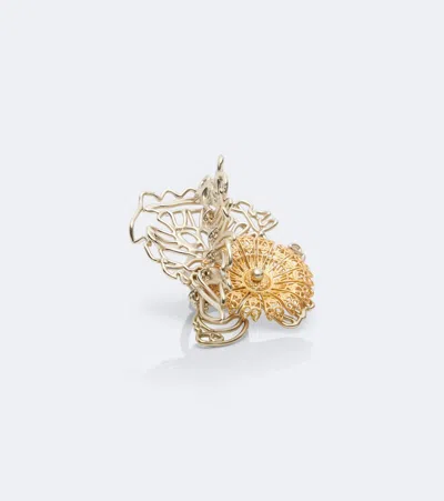 Dries Van Noten Embellished Ring In Gold