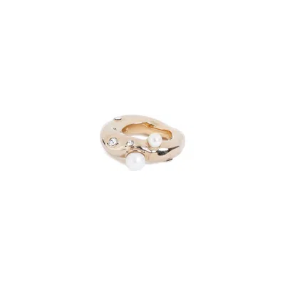 Dries Van Noten Embellished Ring In Metallic