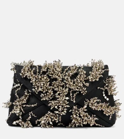 Dries Van Noten Verzierte Clutch Aus Satin