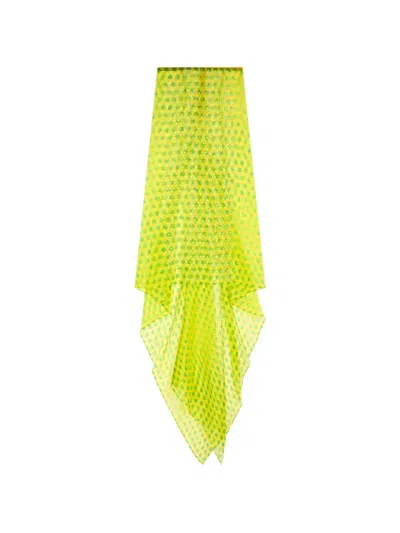 Dries Van Noten Long Silk Skirt With A Decorative Pattern In Multi