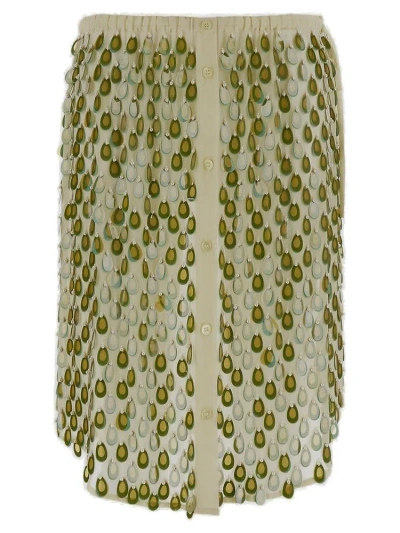 Dries Van Noten Embellished Skirt In Multi