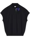 Dries Van Noten Embellished Cotton Sweater Dress In Black