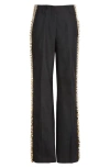 Dries Van Noten Parchia Embellished Trousers In Black