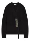 Dries Van Noten Maglione Avvolgente In Cashmere In Black