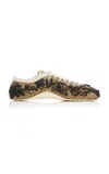 Dries Van Noten Embroidered Ballerina In Brown