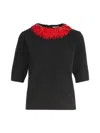 Dries Van Noten Embroidered Detail Wool Sweater
