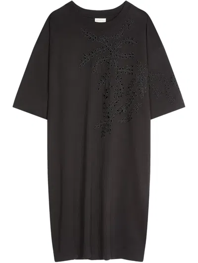 Dries Van Noten Embroidered Dress In Black