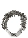 Dries Van Noten Chunky Metallic Necklace With Textured Finish