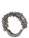 Dries Van Noten Chunky Metallic Necklace With Textured Finish