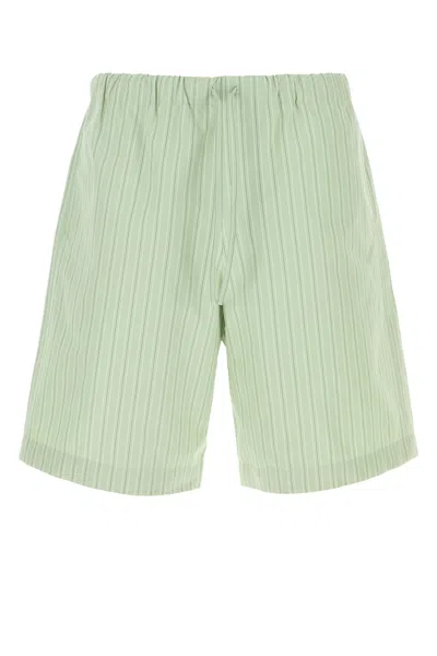 Dries Van Noten Men Embroidered Opini Piperi Bermuda Shorts In Green