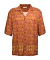Dries Van Noten 'cassiemb' Geometric Embroidered Shirt In Brown