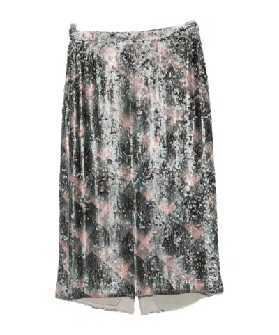 DRIES VAN NOTEN EMBROIDERED SKIRT