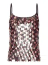 Dries Van Noten Embroidered Top With Sequins In Gold