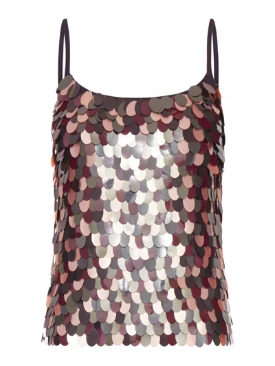 DRIES VAN NOTEN EMBROIDERED TOP WITH SEQUINS