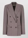 Dries Van Noten Embroidered Wool Blazer In Pink