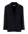Dries Van Noten Embroidered Wool Blend Birdys Blazer In Black