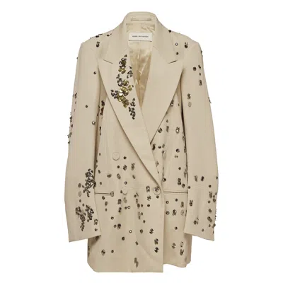 Dries Van Noten Embroidery Blazer In Multi