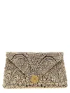 Dries Van Noten Beige Envelope Clutch Bag