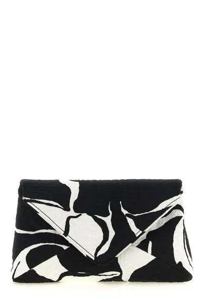 Dries Van Noten 'envelope' Clutch In Black
