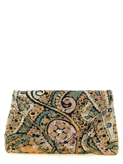 Dries Van Noten Paisley-jacquard Brocade Clutch In Multi