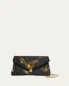 Dries Van Noten Envelope Flap Embellished Clutch Bag In 900 Black