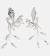 Dries Van Noten Silver Graphic Earrings In Silber