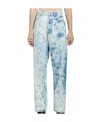 Dries Van Noten Faded-effect Wide-leg Jeans In Green