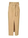 Dries Van Noten Women Long Skirt In Brown